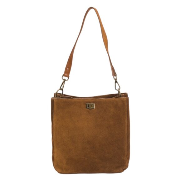 Vilenca Handbags - VILENCA Suede Triple Entry Turn Lock Shoulder Bag